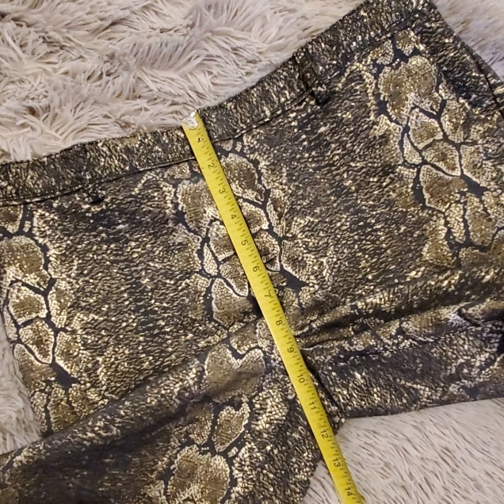 Sexy gold & black Worthington snake print pants - Picture 7 of 8